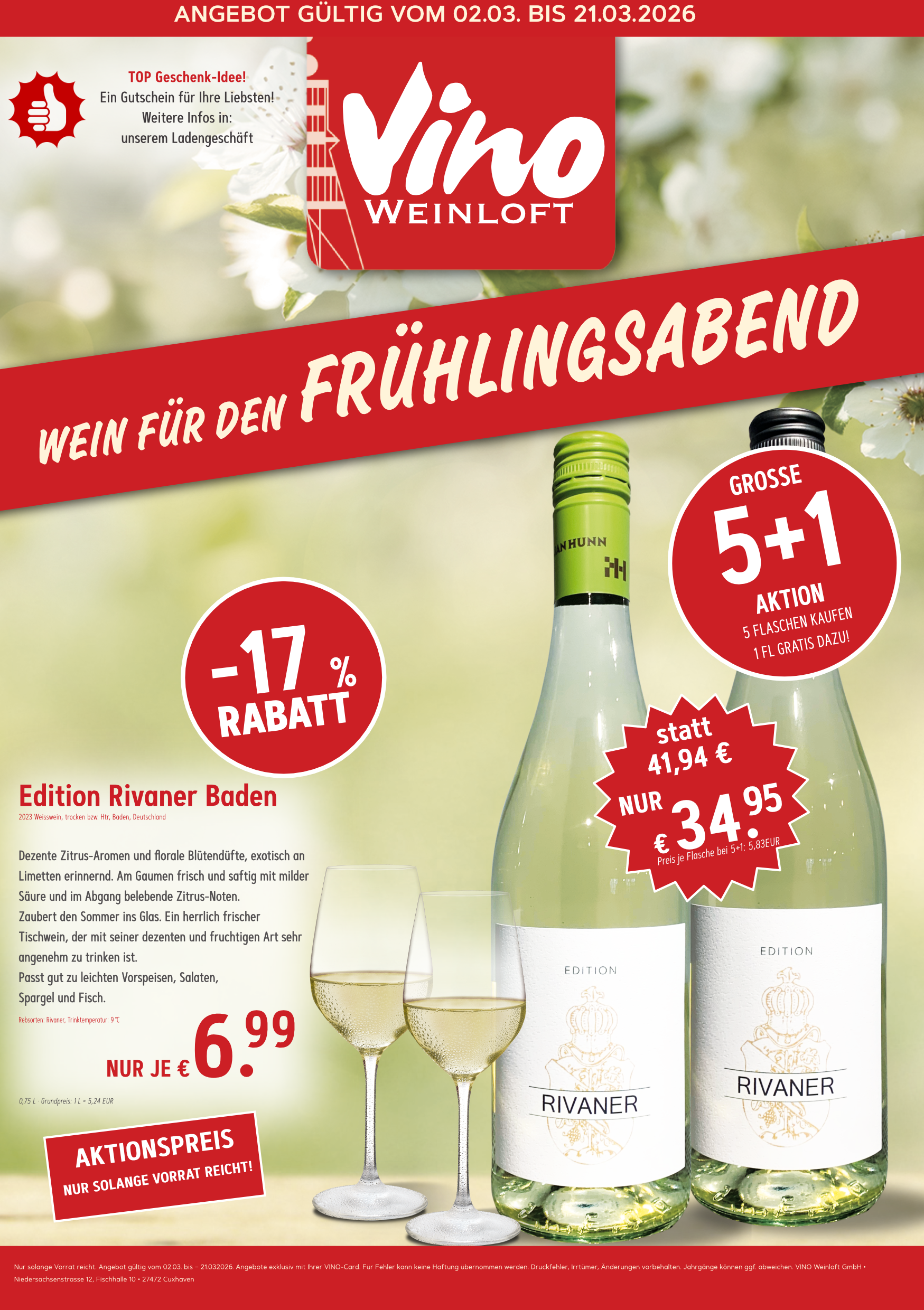 5+1 Aktion Rivaner